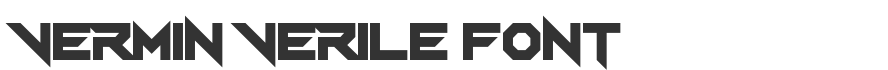 Vermin Verile Font