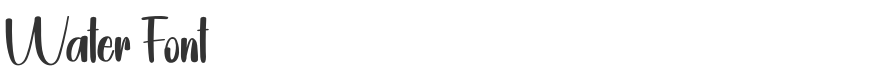 Water Font