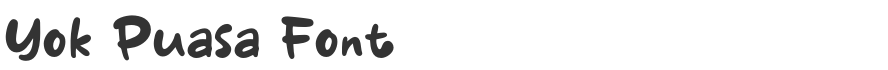 Yok Puasa Font
