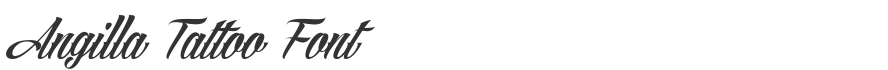 Angilla Tattoo Font
