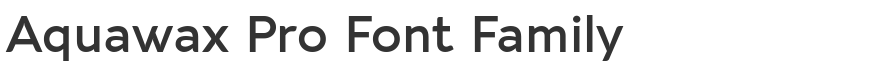 Aquawax Pro Font Family