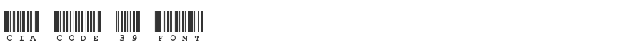 CIA Code 39 Font