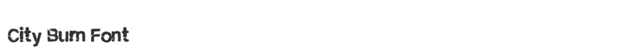 City Burn Font