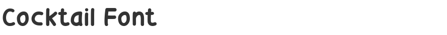 Cocktail Font