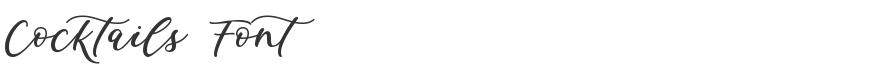 Cocktails Font