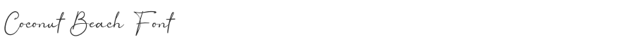 Coconut Beach Font