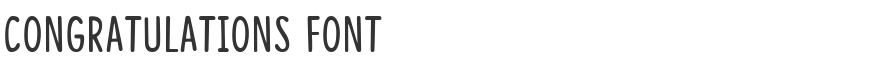 Congratulations Font