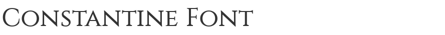 Constantine Font