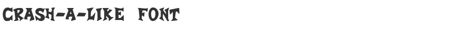 Crash-a-Like Font