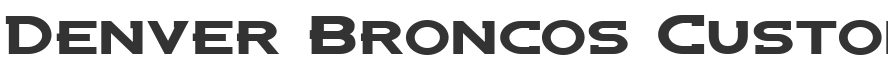 Denver Broncos Custom Font