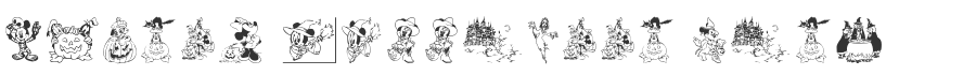 Disney Halloween Font