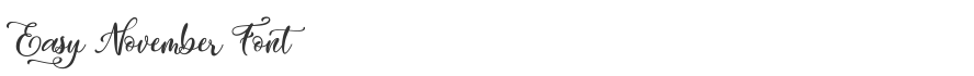 Easy November Font