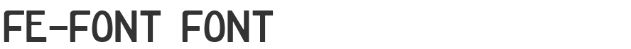FE-Font Font