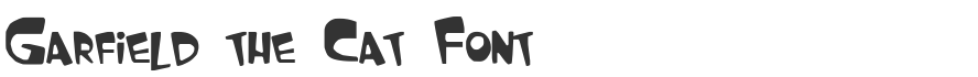 Garfield the Cat Font
