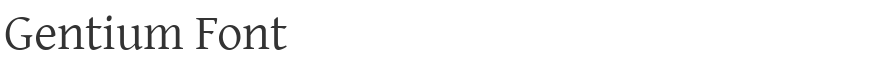 Gentium Font