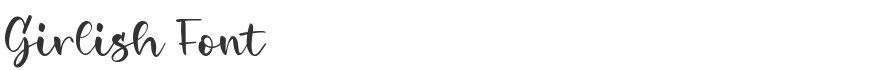 Girlish Font