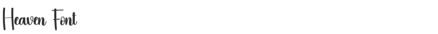 Heaven Font