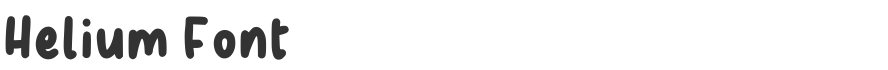 Helium Font