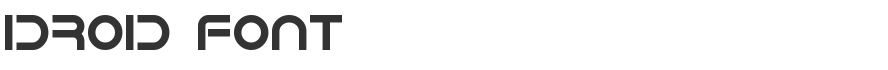 IDroid Font
