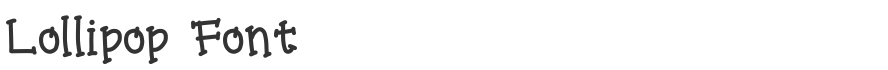 Lollipop Font