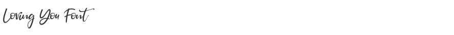 Loving You Font