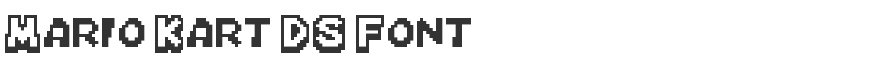 Mario Kart DS Font