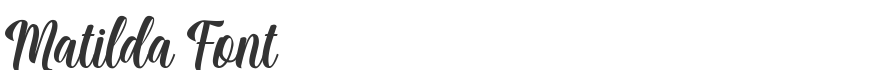 Matilda Font