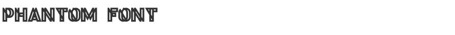 Phantom Font