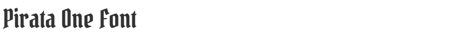 Pirata One Font
