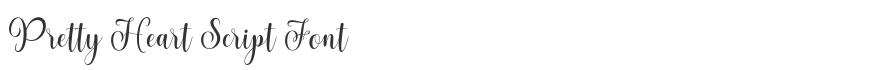 Pretty Heart Script Font