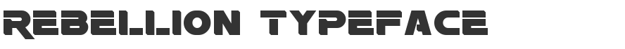 Rebellion Typeface