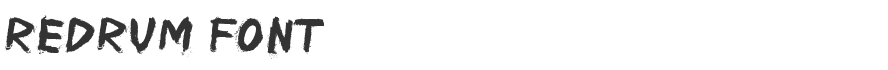 Redrum Font