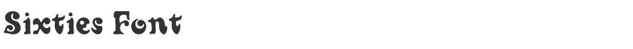 Sixties Font