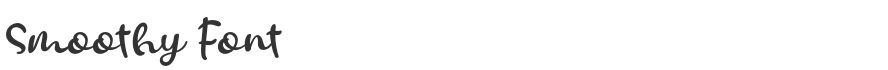 Smoothy Font