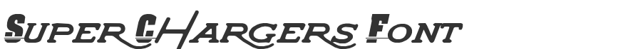 Super Chargers Font