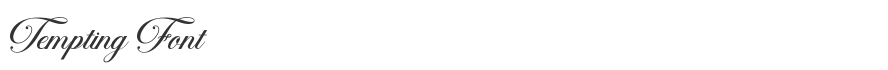 Tempting Font