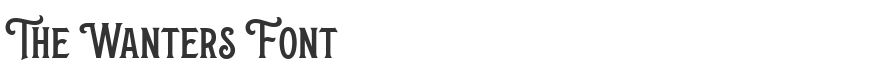 The Wanters Font