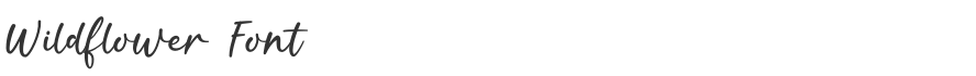 Wildflower Font
