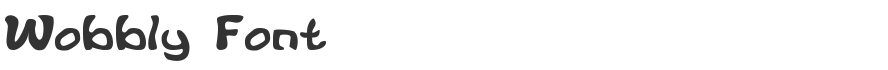 Wobbly Font