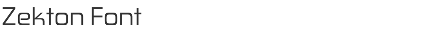 Zekton Font