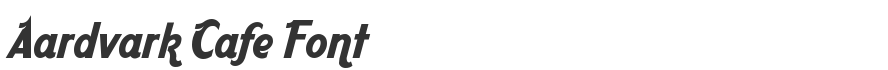 Aardvark Cafe Font