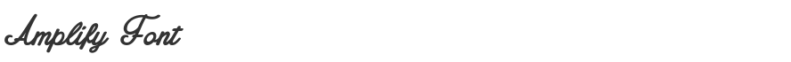Amplify Font