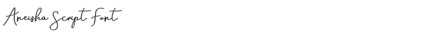 Aneisha Script Font