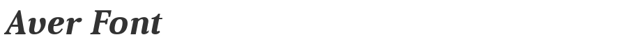 Aver Font