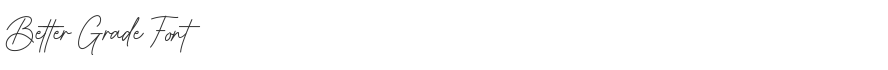 Better Grade Font