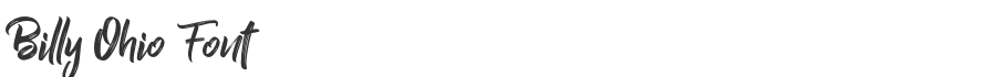 Billy Ohio Font