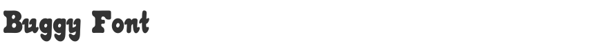 Buggy Font
