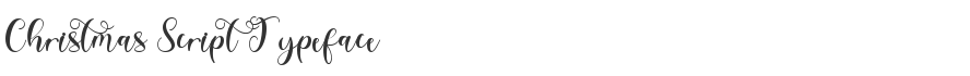 Christmas Script Typeface