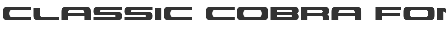 Classic Cobra Font