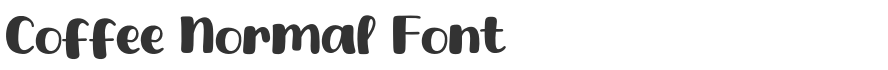 Coffee Normal Font